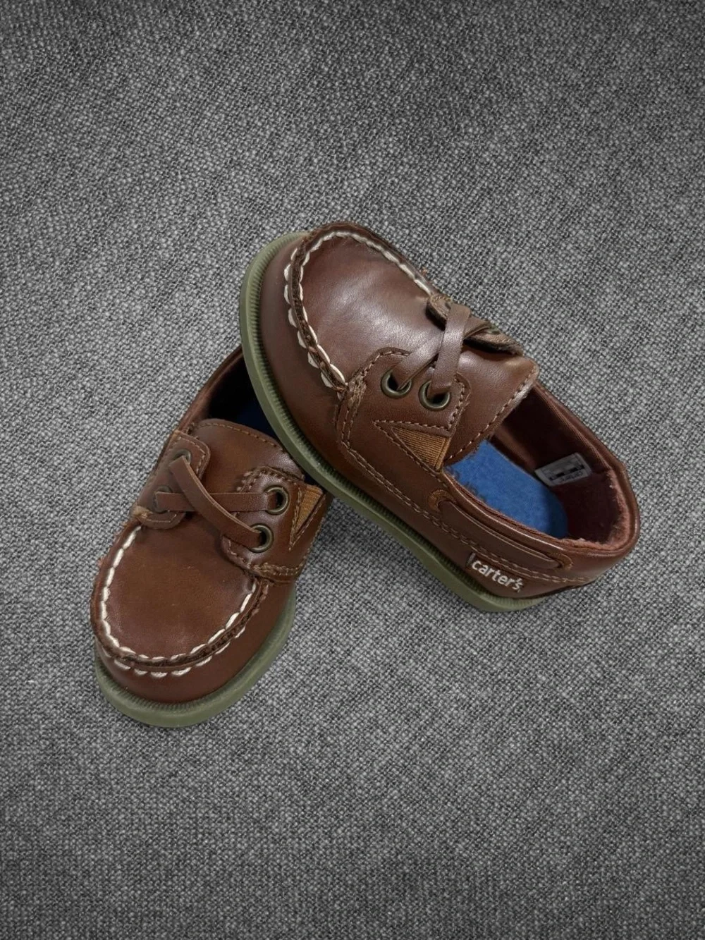 Carter’s Brown Boat Shoes Toddler Size 5M Classic Casual Loafers